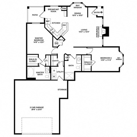 a floor plan of a home with a staircase leading up to the second floor